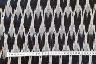 GREY - IKAT - Baumwollstoff aus Indien